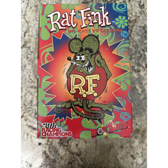 Rat Fink Mod Rods Die Cast Car W/ Figure 1940 Ford Woody 1:24 Scale Ed Roth ERTL - Picture 7 of 10